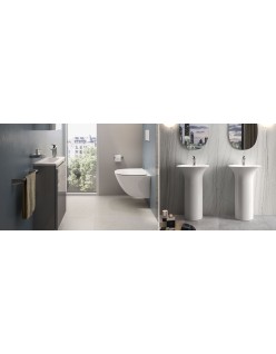 RAK CERAMICS Zestaw Sensation Miska WC podwieszana rimless 52x38  cm + deska wolnopadająca.