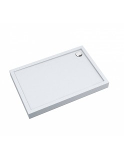SCHEDPOL, SCHEDLINE COLLECTION Cameron White Brodzik prostokątny Stabilsound® 70x100x12cm, biały.