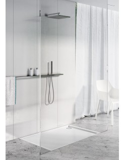 SCHEDPOL, SCHEDLINE COLLECTION Estima Brodzik prostokątny Stabilsound Plus ® 90x140x4,5cm, biały.