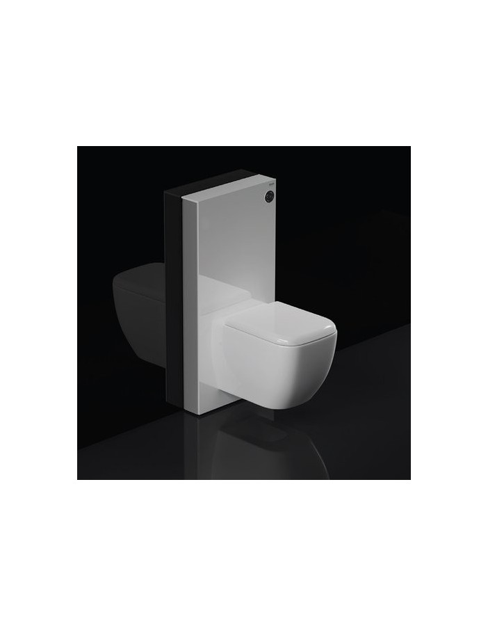 RAK CERAMICS Moduł sanitarny RAK-ECOFIX, 48,3x100,3x10,8cm, czarny.