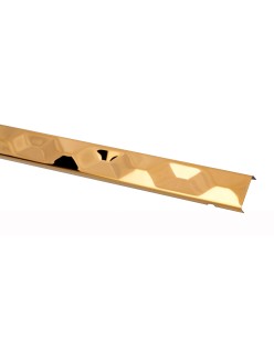 PROFIL DESIGN Listwa dekoracyjna GOLD 3D 30mm, stal polerowana lustro, 270cm.
