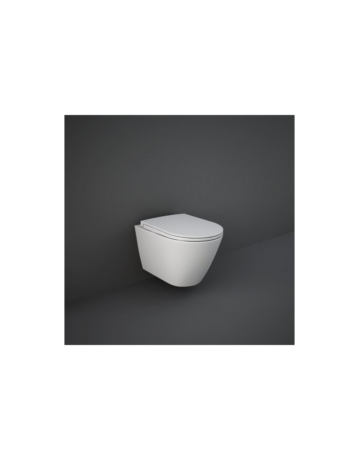 RAK CERAMICS Zestaw Resort Miska WC podwieszana 52x36 cm, rimless + deska slim wolnopadająca. 