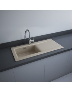 RAK CERAMICS RAK DREAM 2 Zlewozmywak ceramiczny z ociekaczem 101x51 cm, DRE2BEM, beżowy mat. WYSYŁKA w 24h GRATIS !!!