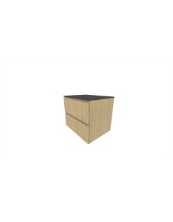 ESSENTIAL Wooden Szafka wisząca pod umywalkę nablatową - komplet, 100x46x50cm, Imperium.