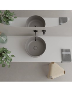 RAK CERAMICS  Duo Korek spustowy z maskownicą ceramiczną, DUO002AWHA, biały połysk.
