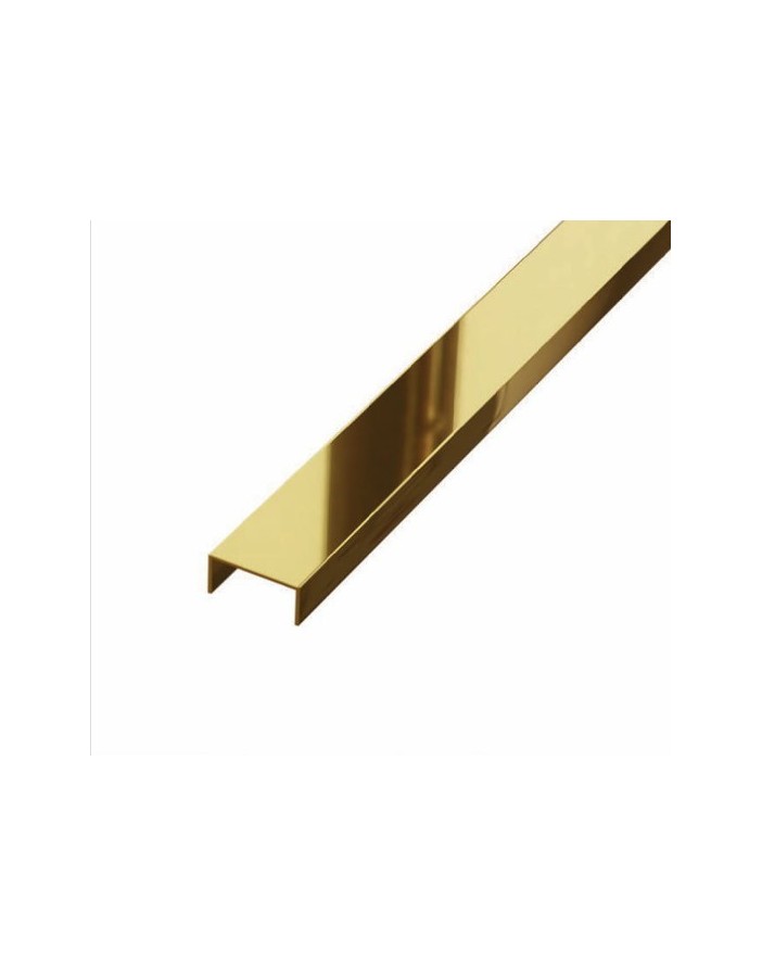 PROFIL DESIGN Listwa dekoracyjna GOLD Rektyfik, stal polerowana lustro, 270cm.