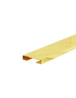PROFIL DESIGN Dekoratívna lišta GOLD 10mm, zrkadlová leštená oceľ, 270cm.