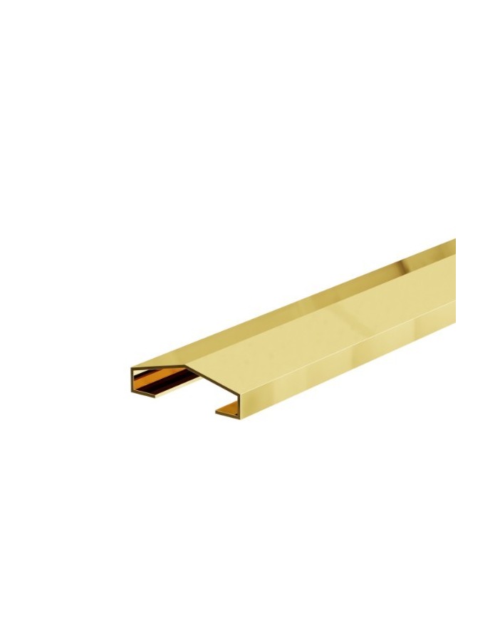 PROFIL DESIGN Dekoratívna lišta GOLD 10mm, zrkadlová leštená oceľ, 270cm.