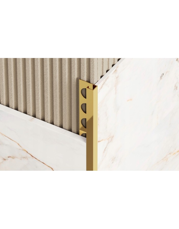 PROFIL DESIGN Dekoratívna lišta GOLD 10mm, zrkadlová leštená oceľ, 270cm.