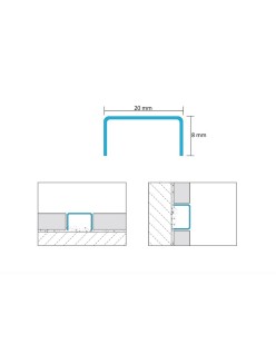 PROFIL DESIGN Dekoratívna lišta GOLD 10mm, zrkadlová leštená oceľ, 270cm.