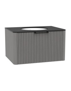 WOODEN szafka drewniana wisząca 60 cm Dąb Mglisty Lamele, na wymiar