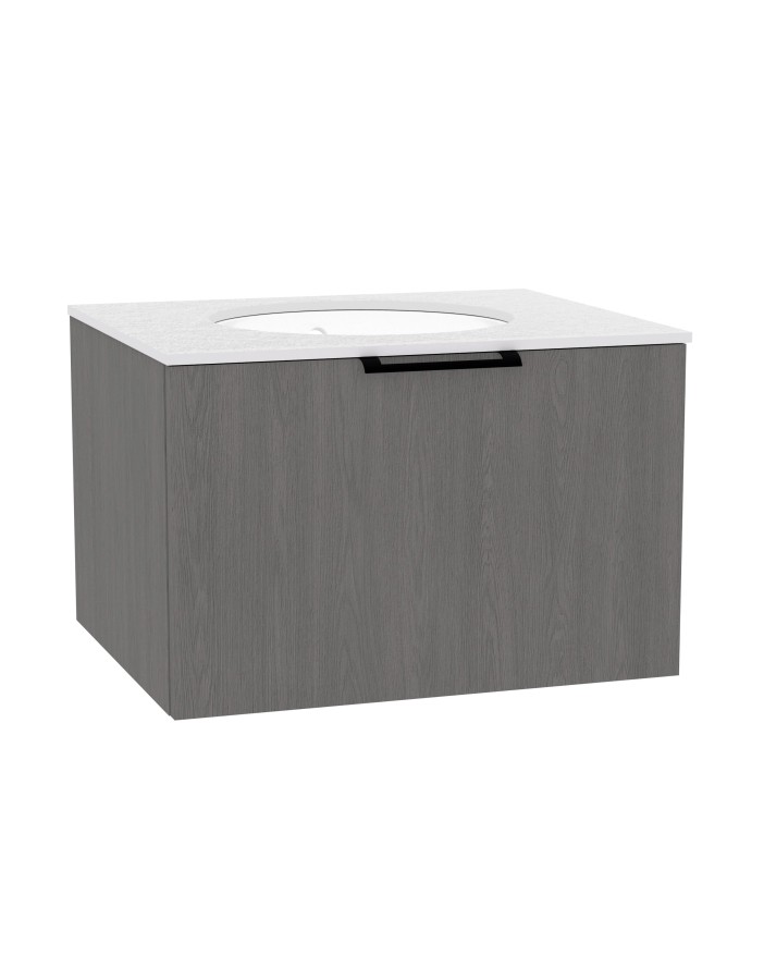 WOODEN CLASSIC Szafka drewniana wisząca Dąb Mglisty, 80 cm, na wymiar,  Imperium.