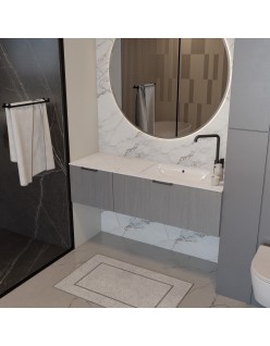 WOODEN CLASSIC Szafka drewniana wisząca Dąb Mglisty, 100 cm, na wymiar,  Imperium.
