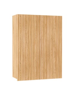 WOODEN Horizon Słupek drewniany wiszący Dąb Naturalny nad "geberit" TIP-ON, 80 cm x 80 cm, Lamele, na wymiar, Imperium.