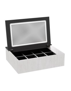 WOODEN Szafka drewniana wisząca Dąb Naturalny z blatem, 60 cm, Lamele, na wymiar, Imperium