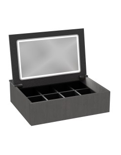 WOODEN Szafka drewniana wisząca Dąb Naturalny z blatem, 60 cm, Lamele, na wymiar, Imperium