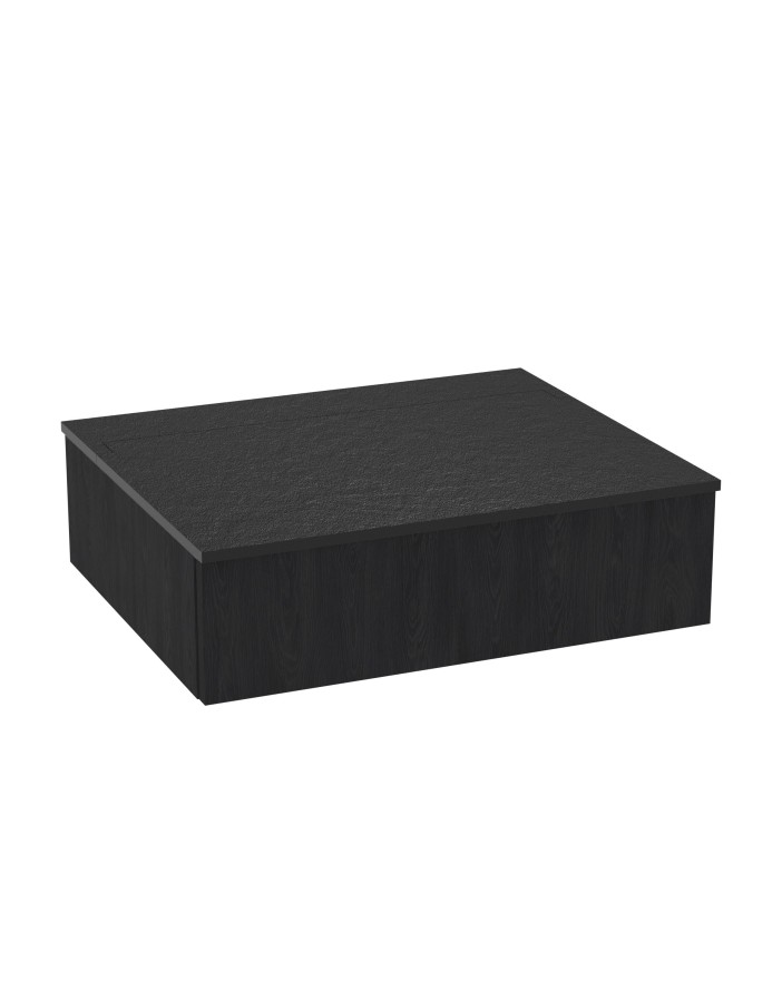 WOODEN Szafka drewniana wisząca Dąb Naturalny z blatem, 60 cm, Lamele, na wymiar, Imperium WOODEN Szafka drewniana wisząca Dąb Naturalny z blatem, 60 cm, Lamele, na wymiar, Imperium