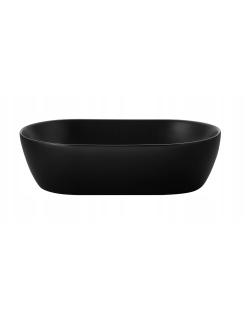 UPTREND Sparrow umywalka nablatowa czarny mat black matt 50x30 cm TR41385U18