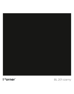 FORNER Blat kompaktowy, wodoodporny HPL BL201 Czarny 12mm