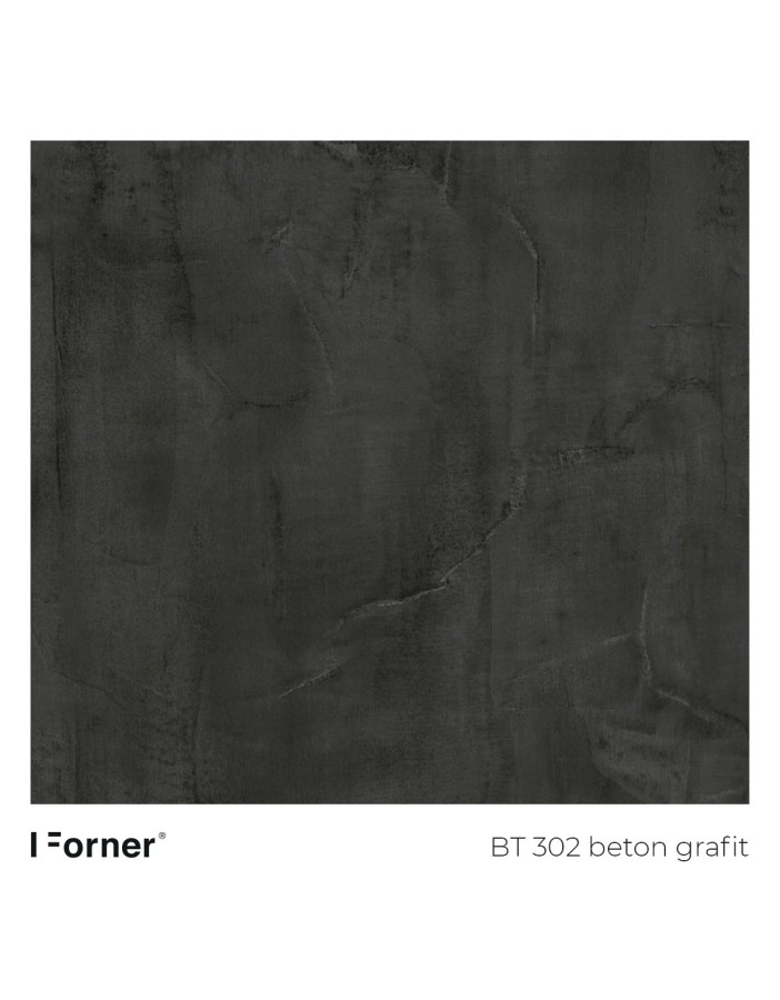 FORNER Blat kompaktowy, wodoodporny HPL BT302 beton grafit 12mm