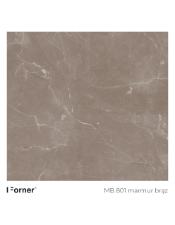 FORNER Blat kompaktowy, wodoodporny HPL MB801 marmur brąz 12mm