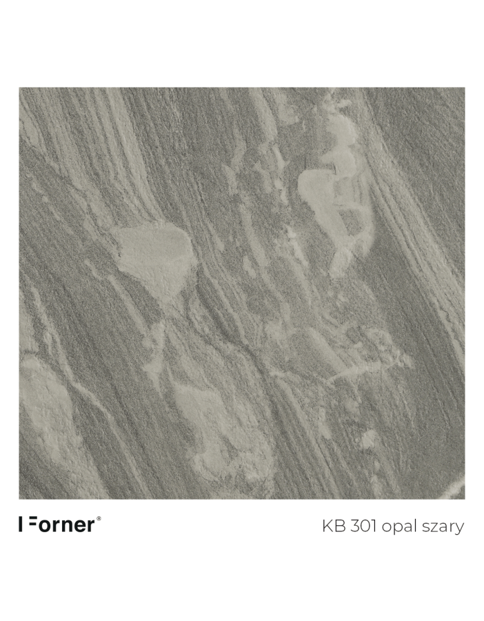 FORNER Blat kompaktowy, wodoodporny HPL KB301 opal szary 12mm