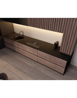 BIURO-STYL Blat kompaktowy, wodoodporny HPL 401C Vulcano Grafit na wymiar 12mm