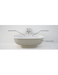 RAK CERAMICS Washington Wanna wolnostojąca 156x81 cm, beżowy mat